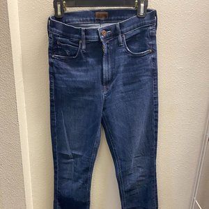 MOTHER Dazzler Hover Mid Rise, Straight Leg, size 27